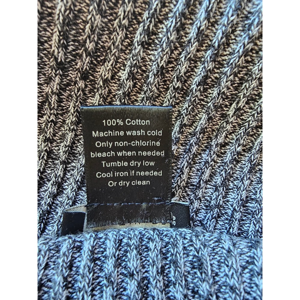 Ann Taylor Factory Marled Ribbed Knit Boat Neck Sweater Top Gray Black Small - Picture 5 of 7